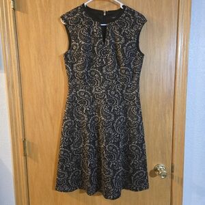 Tommy Hilfiger Paisley Floral Metallic Dress